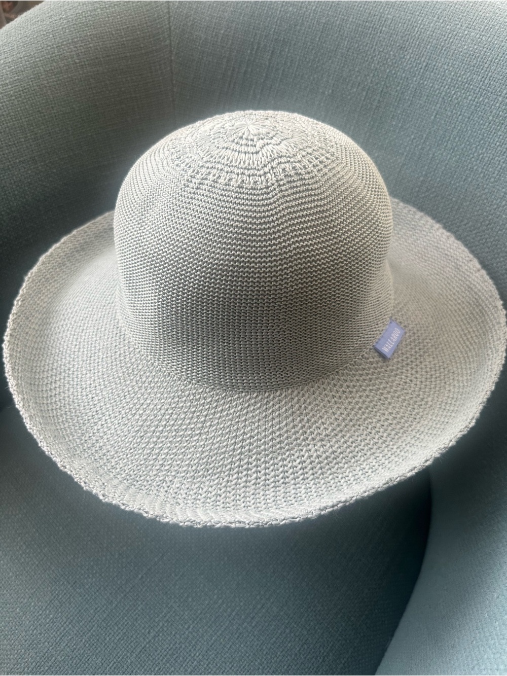Wallaroo Hat Co. Victoria Gray Poly Straw Hat O/S